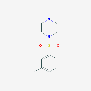 molecular formula C13H20N2O2S B5733943 1-[(3,4-dimethylphenyl)sulfonyl]-4-methylpiperazine 