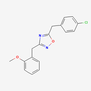 5-(4-chlorobenzyl)-3-(2-methoxybenzyl)-1,2,4-oxadiazole
