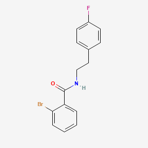molecular formula C15H13BrFNO B5733979 2-bromo-N-[2-(4-fluorophenyl)ethyl]benzamide 