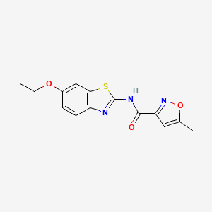 molecular formula C14H13N3O3S B5734003 N-(6-ethoxy-1,3-benzothiazol-2-yl)-5-methyl-3-isoxazolecarboxamide 