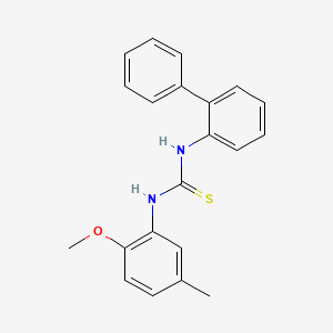 molecular formula C21H20N2OS B5734031 N-2-biphenylyl-N'-(2-methoxy-5-methylphenyl)thiourea 