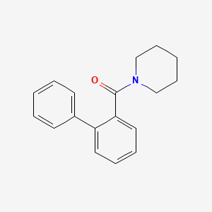 molecular formula C18H19NO B5734049 1-(2-biphenylylcarbonyl)piperidine 