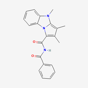 N-benzoyl-2,3,4-trimethyl-4H-pyrrolo[1,2-a]benzimidazole-1-carboxamide