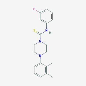 molecular formula C19H22FN3S B5734076 4-(2,3-dimethylphenyl)-N-(3-fluorophenyl)piperazine-1-carbothioamide 