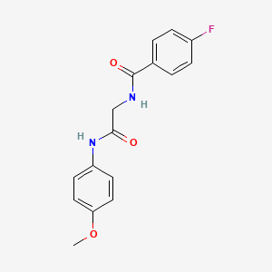 4-fluoro-N-{2-[(4-methoxyphenyl)amino]-2-oxoethyl}benzamide