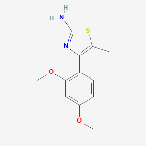 B057341 4-(2,4-Dimethoxyphenyl)-5-methyl-1,3-thiazol-2-amine CAS No. 117844-98-1