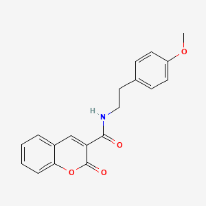 molecular formula C19H17NO4 B5734111 N-[2-(4-methoxyphenyl)ethyl]-2-oxo-2H-chromene-3-carboxamide 