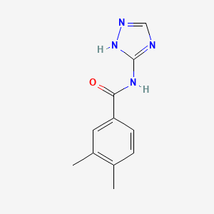 molecular formula C11H12N4O B5734118 3,4-dimethyl-N-4H-1,2,4-triazol-3-ylbenzamide 