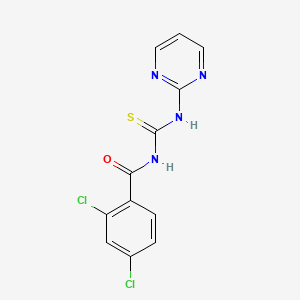 2,4-dichloro-N-[(2-pyrimidinylamino)carbonothioyl]benzamide