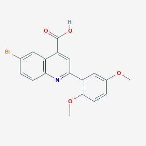 6-bromo-2-(2,5-dimethoxyphenyl)-4-quinolinecarboxylic acid