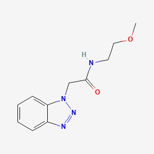 2-(1H-1,2,3-benzotriazol-1-yl)-N-(2-methoxyethyl)acetamide