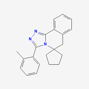 3'-(2-methylphenyl)-6'H-spiro[cyclopentane-1,5'-[1,2,4]triazolo[3,4-a]isoquinoline]