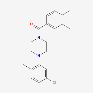 1-(5-chloro-2-methylphenyl)-4-(3,4-dimethylbenzoyl)piperazine