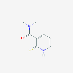 molecular formula C8H10N2OS B057342 N,N-Dimethyl-2-mercaptonicotinamide CAS No. 121650-19-9