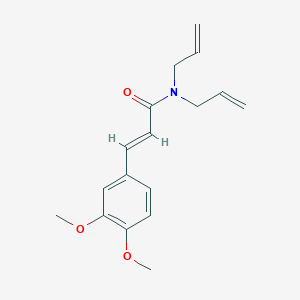 molecular formula C17H21NO3 B5734201 N,N-diallyl-3-(3,4-dimethoxyphenyl)acrylamide 