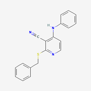 4-anilino-2-(benzylthio)nicotinonitrile