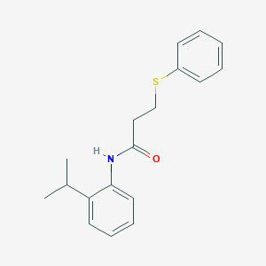 N-(2-isopropylphenyl)-3-(phenylthio)propanamide