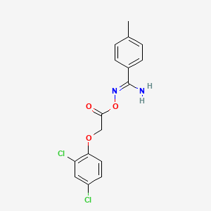 N'-{[(2,4-dichlorophenoxy)acetyl]oxy}-4-methylbenzenecarboximidamide