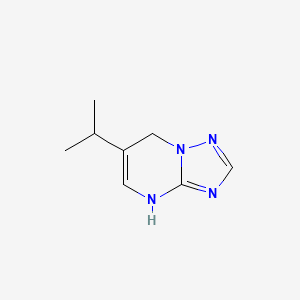 molecular formula C8H12N4 B573424 6-Isopropyl-1,7-dihydro-[1,2,4]triazolo[1,5-a]pyrimidine CAS No. 163078-89-5