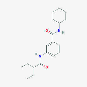 N-cyclohexyl-3-[(2-ethylbutanoyl)amino]benzamide