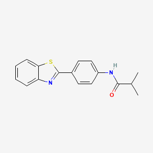 N-[4-(1,3-benzothiazol-2-yl)phenyl]-2-methylpropanamide