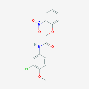 molecular formula C15H13ClN2O5 B5734298 N-(3-chloro-4-methoxyphenyl)-2-(2-nitrophenoxy)acetamide 