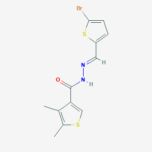 N'-[(5-bromo-2-thienyl)methylene]-4,5-dimethyl-3-thiophenecarbohydrazide