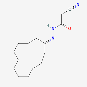 molecular formula C15H25N3O B5734316 2-cyano-N'-cyclododecylideneacetohydrazide 