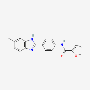 N-[4-(5-methyl-1H-benzimidazol-2-yl)phenyl]-2-furamide