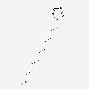 molecular formula C13H24N2O B573433 1-(10-Hydroxydecyl)imidazole CAS No. 186788-38-5