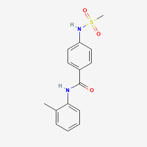 N-(2-methylphenyl)-4-[(methylsulfonyl)amino]benzamide