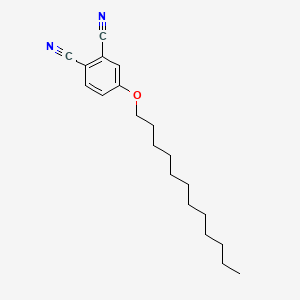 molecular formula C20H28N2O B573435 4-Dodecyloxyphthalonitrile CAS No. 161082-75-3