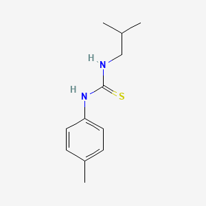 molecular formula C12H18N2S B5734372 N-isobutyl-N'-(4-methylphenyl)thiourea 