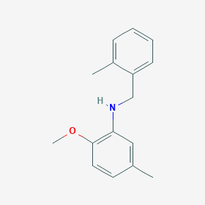 molecular formula C16H19NO B5734385 (2-methoxy-5-methylphenyl)(2-methylbenzyl)amine 