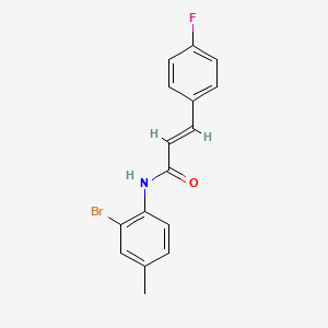 N-(2-bromo-4-methylphenyl)-3-(4-fluorophenyl)acrylamide