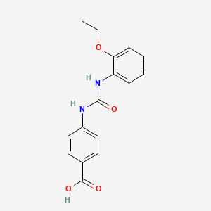 molecular formula C16H16N2O4 B5734404 4-({[(2-ethoxyphenyl)amino]carbonyl}amino)benzoic acid 