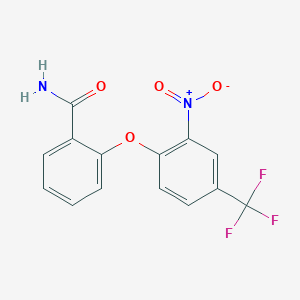 2-[2-nitro-4-(trifluoromethyl)phenoxy]benzamide