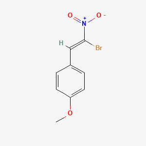 molecular formula C9H8BrNO3 B5734427 1-(2-溴-2-硝基乙烯基)-4-甲氧基苯 