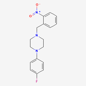 molecular formula C17H18FN3O2 B5734436 1-(4-fluorophenyl)-4-(2-nitrobenzyl)piperazine 