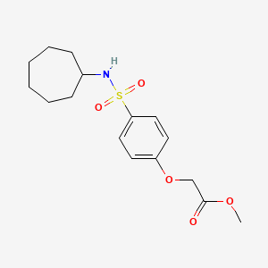 methyl {4-[(cycloheptylamino)sulfonyl]phenoxy}acetate