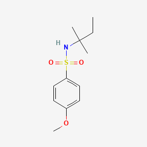 N-(1,1-dimethylpropyl)-4-methoxybenzenesulfonamide