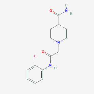 1-{2-[(2-fluorophenyl)amino]-2-oxoethyl}-4-piperidinecarboxamide