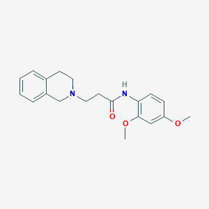 3-(3,4-dihydro-2(1H)-isoquinolinyl)-N-(2,4-dimethoxyphenyl)propanamide