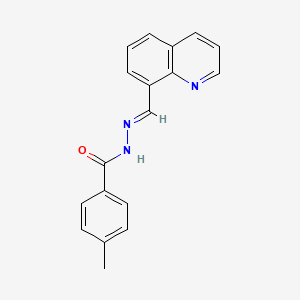 4-methyl-N'-(8-quinolinylmethylene)benzohydrazide