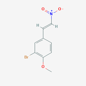 molecular formula C9H8BrNO3 B5734479 2-溴-1-甲氧基-4-(2-硝基乙烯基)苯 