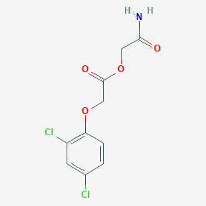 molecular formula C10H9Cl2NO4 B5734495 2-amino-2-oxoethyl (2,4-dichlorophenoxy)acetate 