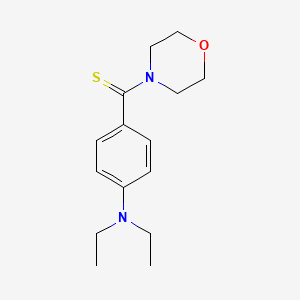 molecular formula C15H22N2OS B5734514 N,N-diethyl-4-(4-morpholinylcarbonothioyl)aniline 