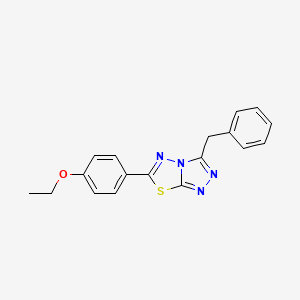 molecular formula C18H16N4OS B5734521 3-benzyl-6-(4-ethoxyphenyl)[1,2,4]triazolo[3,4-b][1,3,4]thiadiazole 