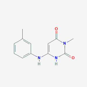 3-methyl-6-[(3-methylphenyl)amino]-2,4(1H,3H)-pyrimidinedione