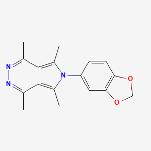 6-(1,3-benzodioxol-5-yl)-1,4,5,7-tetramethyl-6H-pyrrolo[3,4-d]pyridazine